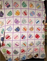 Hand-Stitched Quilt Top 72x80 - #15