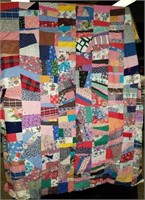 Hand-Stitched Quilt Top 66x80 - #16
