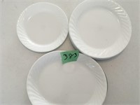 corell dishes, 8 plates, platter, salad plates