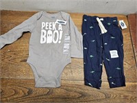 NEW BABY OLD NAVY Top + OLD NAVY Pants Sz 12-18M