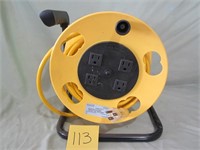 Quad Tap Cord Reel (125Vac -15a - 1800 Watt)