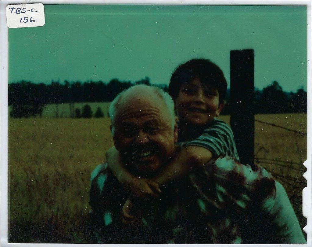 Mickey Rooney With Grandson Unsigned Photograph
