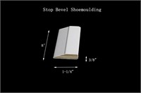 (96) LF LVL Poplar Stepbevel Shoe Moulding