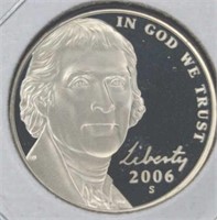 Proof 2006 s. Jefferson nickel
