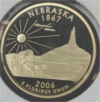 Proof 2006 s. Nebraska quarter