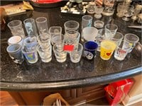 25 Various Shot Glasses