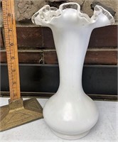 Fenton and Silver crest vase