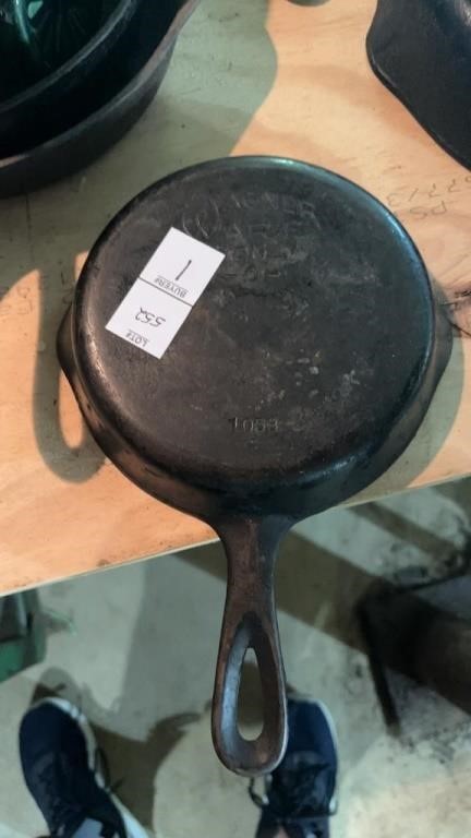 Wagner Ware O Cast Iron Skillet 1053