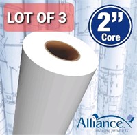 Lot of 3, Alliance Wide Format Paper 36” x 150' CA
