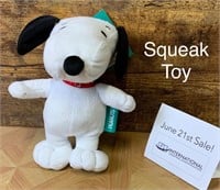 Dog "Snoopy" Sqeaky Toy