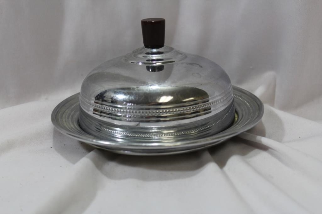 A Silverplated Dome Dish