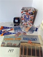 NY Mets Lot - Pennants, Old Tickets & More