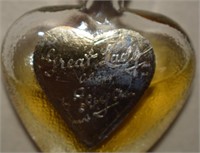 Vtg Great Lady Bottle-Evyan Heart & Cologne