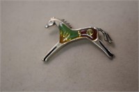 Carolyn Pollack Native American Look Horse Brooch