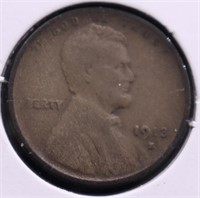 1913 S LINCOLN CENT XF