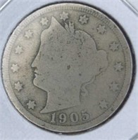 1905 Liberty Head v. Nickel