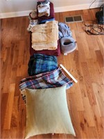 Large Lot of Linens-Towels, Blanket & Pillows