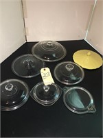 VINTAGE PYREX GLASS LIDS AND MORE