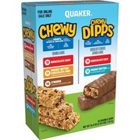 "As is" Quaker Chewy Granola Bars 58pk, Dipps
