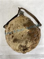 Civil War era canteen with early cowboy cowhide