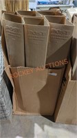 Box 6" x 6" x 42" Plastic post protectors