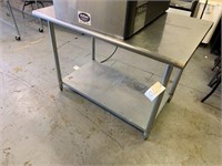 Stainless steel table