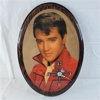 Elvis Presley picture clock, untested