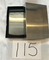 NEW STAINLESS STEEL ZIPPO WALLET