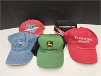 Lot of Hats John Deere, Firestone, Indy +