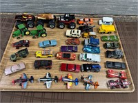 Lot Of 35 1/64 Cars Trucks Tractors Diecast