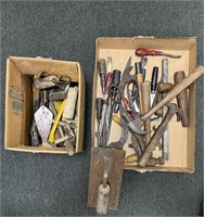 Lot of Tools: Hammers, wrench, forged steel