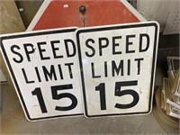 Two (2) Speed Limit Signs