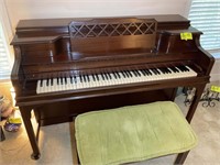 PIANO BY JANSSEN CREED WITH BENCH