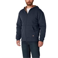 Dickies mens Sherpa Lined Fleece Zip Hoodie Jacket