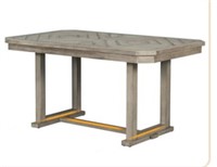 Rubber Wood Dining Table Set (gray) 36" X 60"
