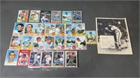 28pc 1960-2002 Baseball Cards w/ Signed