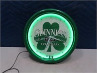 GUINNESS Beer 12" Neon Wall Clock *working*