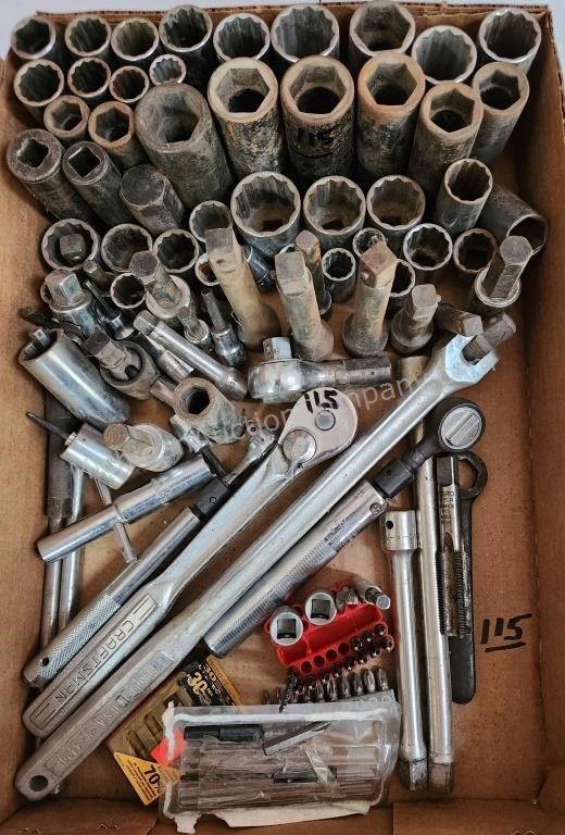 Multiple Set of Sockets, Ratchets, Extensions, etc