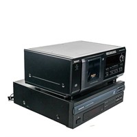 Sony CDP-CX53 Mega Storage & Magnavox WRV-100 LD