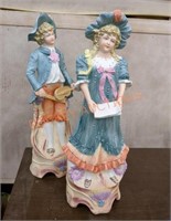 Vintage porcelain statues stamped DEP