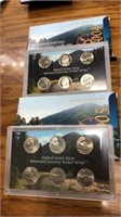 2004 and 2005 sets of Westward Journey nickel