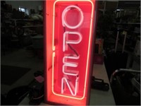 2-Sided Neon Open Sign with Transformer Works