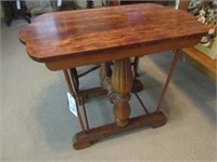 Old pedestal side table