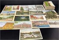 80+ Antique American Colour Postcards