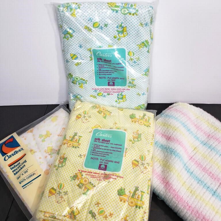 VINTAGE BABY BLANKETS & SHEETS