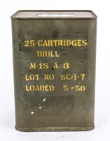 Lot of 20 MM M18A3 Dummy Rounds in Spam Can