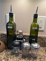 Olive Oil Bottles & Salt n Pepper shakers