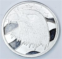 1 oz Silver Round - Eagle Head, Pledge of