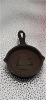 Vintage cast iron mini skillet w/pine tree