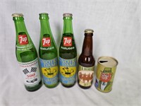 Notre Dame & Indianapolis 500 7Up/Beer Bottles/Can